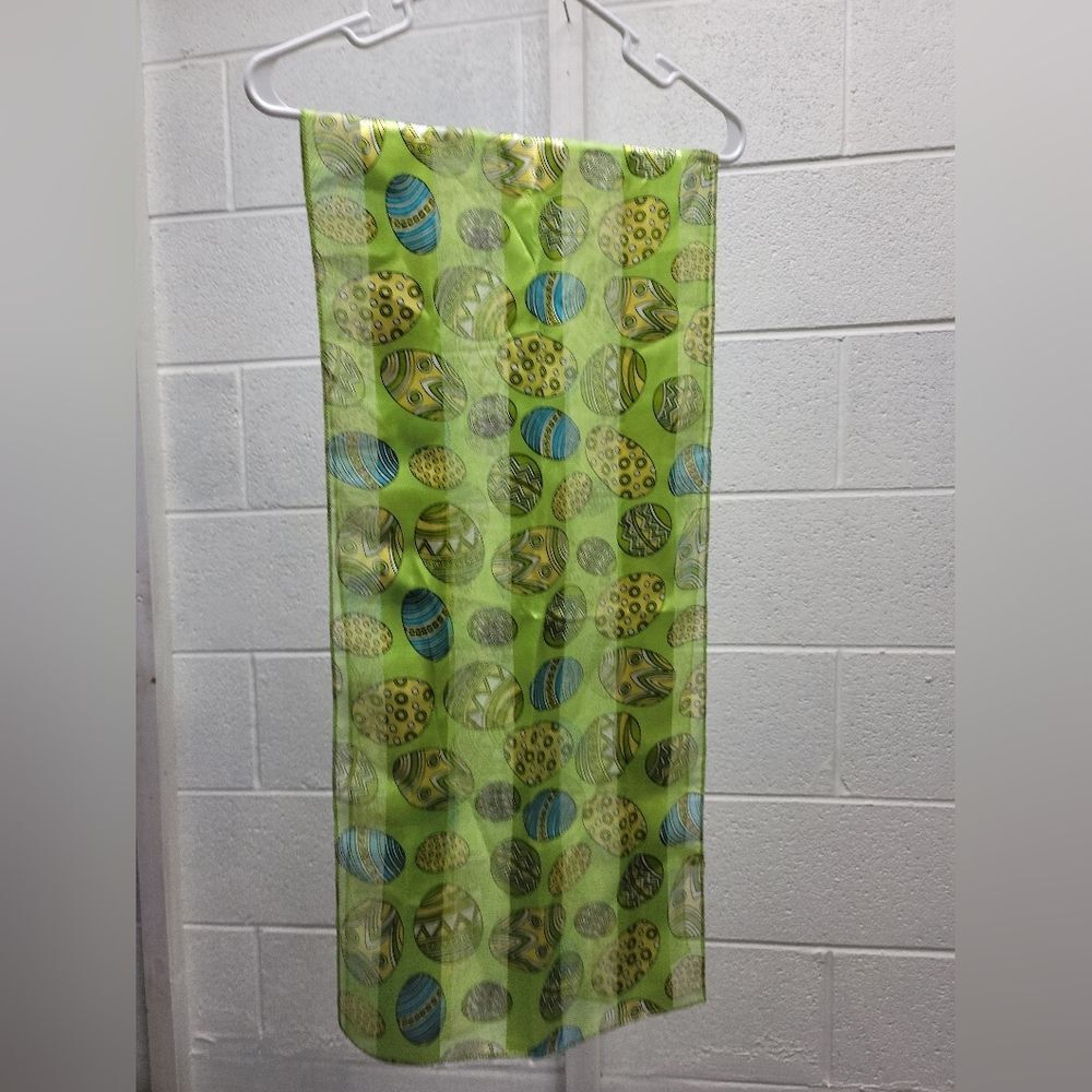 Scarf with Decorated Eggs for Easter